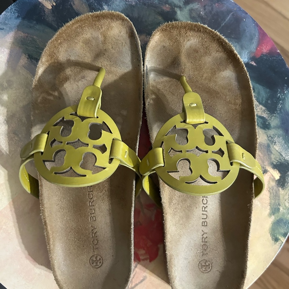 Tory Burch beautiful leather and cork sandals